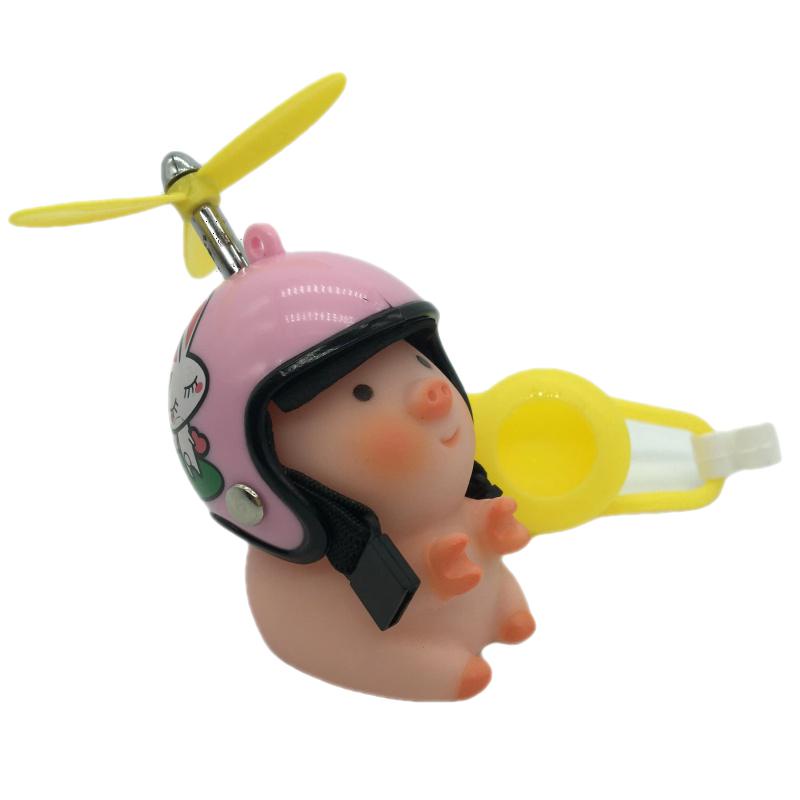 Mô Hình Chú Heo Hồng Mini Bằng Cao Su Dễ Thương Dùng Trang Trí Xe Hơi/ Xe Máy