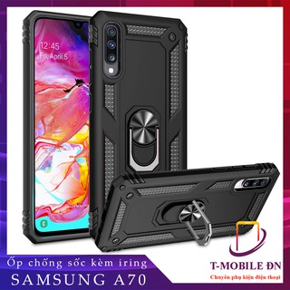 FREESHIP 50k_Ốp lưng Samsung A70, Ốp chống sốc 2 lớp kèm nhẫn iring làm giá đỡ cho Samsung A70