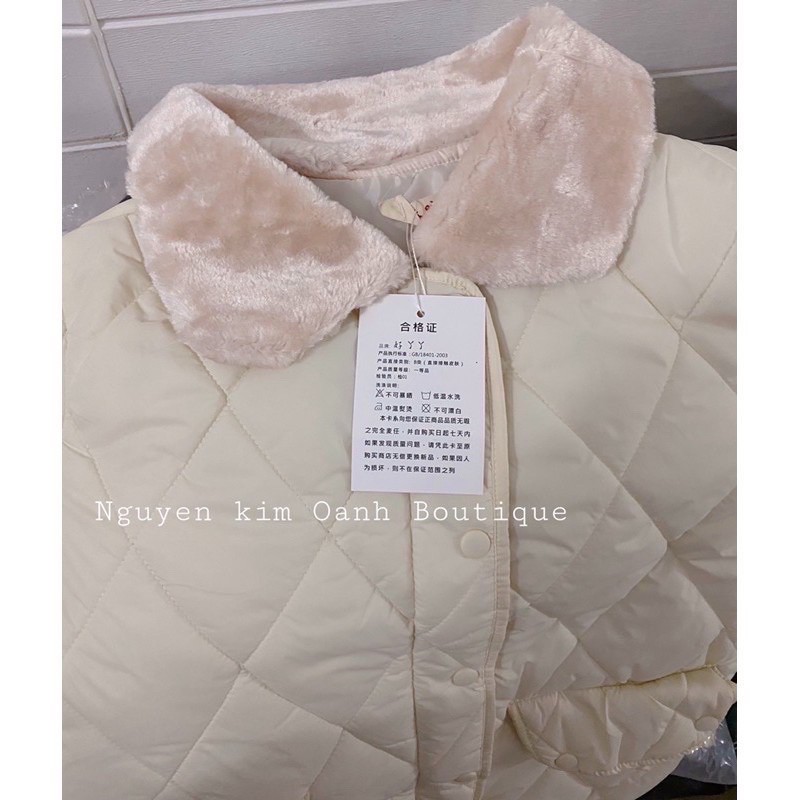 (SALE SỐC) Áo Khoác Phao Nữ Cổ Lông - Hàng Quảng Châu - NKO Store - Áo mùa lạnh | BigBuy360 - bigbuy360.vn