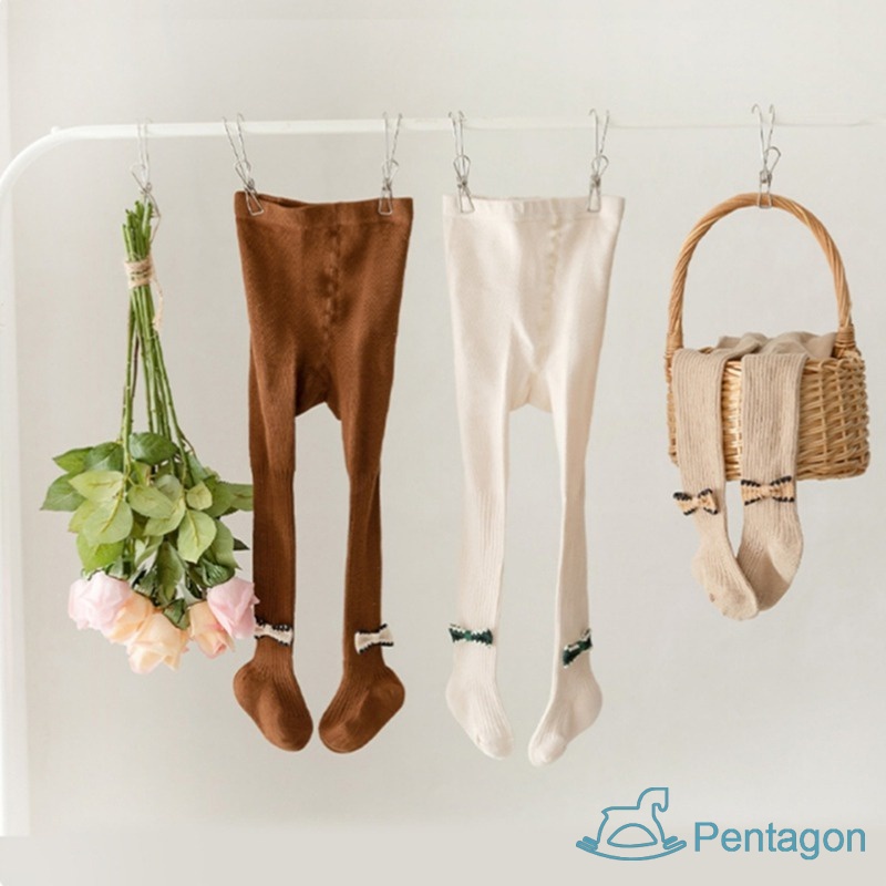 Quần Legging Cotton Lưng Thun Đính Nơ Xinh Xắn Chống Muỗi Cho Bé Gái