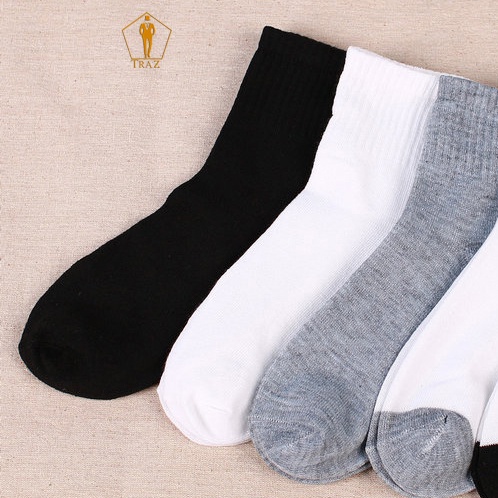 Tất Vớ nam Cổ Ngắn, Cao Màu Trắng, Đen, Xám Vải Mềm Hút Mồ Hôi Cao Cấp