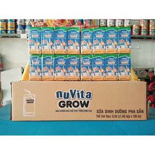Sữa bột pha sẵn Nuvita Grow - Thùng 48 hộp 180ml