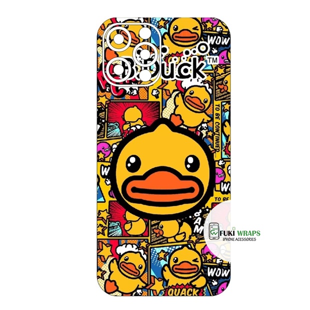 Tấm dán Skin Mặt Sau Con Vịt FULL VIỀN Dành Cho 13prm , 12prm , 11prm , xsm , ip11 , ip12 ,ip13 , 7p - FukiShop