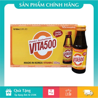 [HÀNG CHÍNH HÃNG] Thùng Nước Tăng Lực Vita500 10 Chai