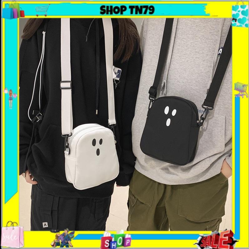 Túi đeo chéo nam nữ vải canvas cá tính đi chơi giá rẻ dễ thương TÚI &amp; BALO SHOP TN79