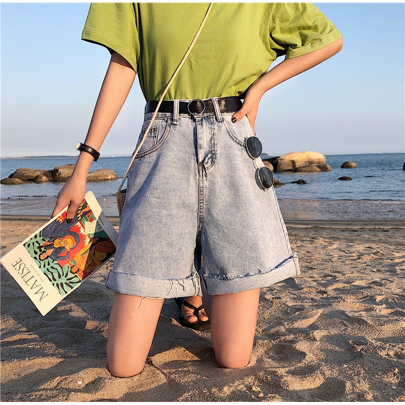 [SẴN] Quần shorts jean nữ Ulzzang Quảng Châu QLJ93