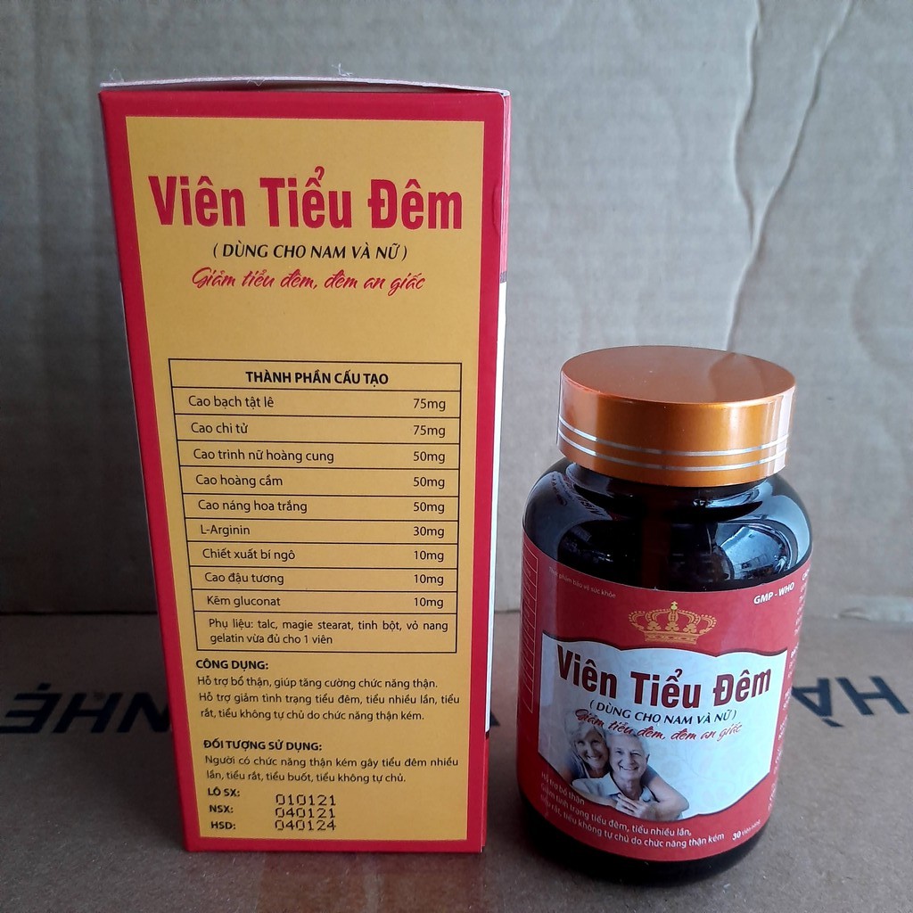 VIÊN TIỂU ĐÊM  dành cho nam và nữ giúp giảm tiểu đêm ,tiểu rắt ,đi tiểu nhiều lần