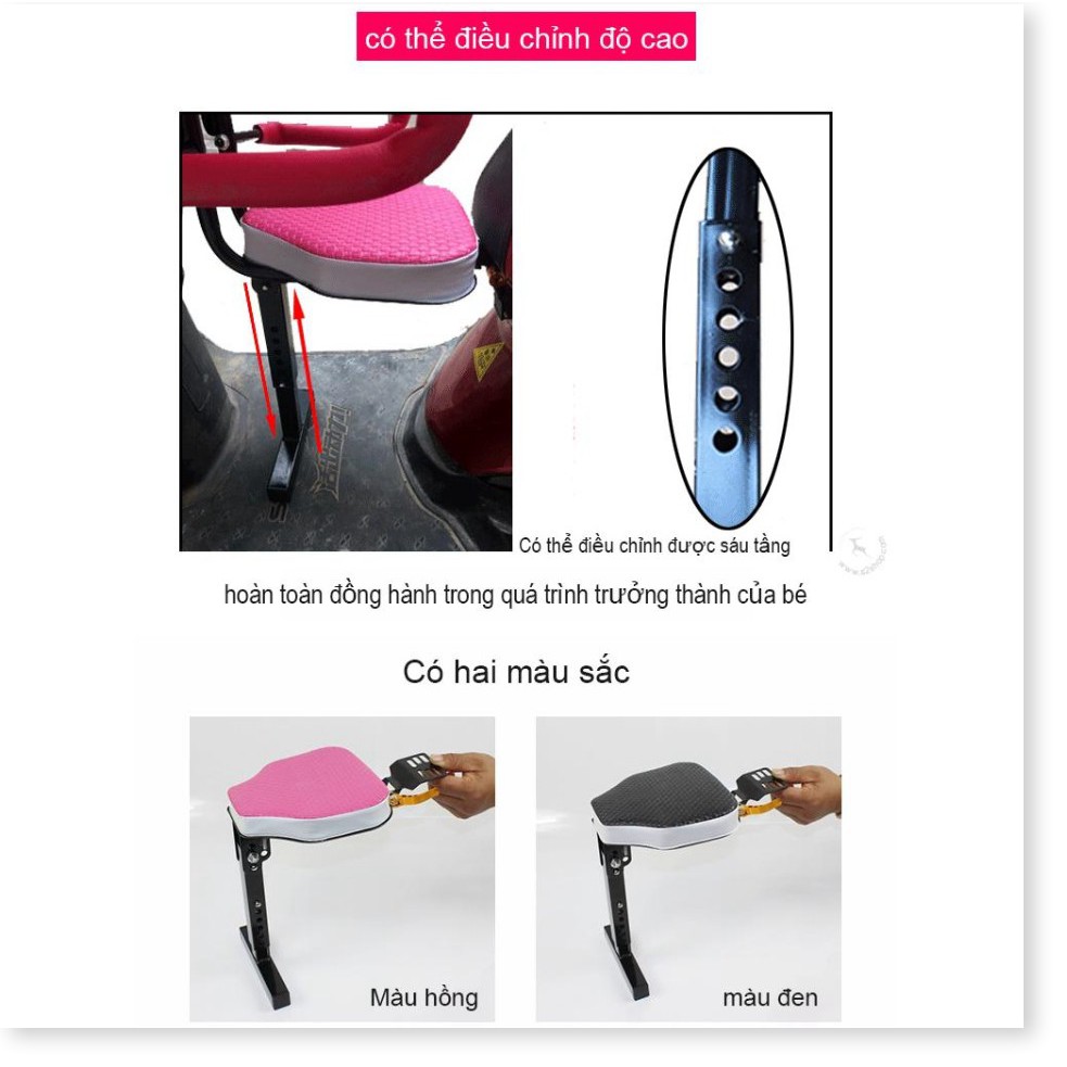 🆕 Ghế gấp phía trước xe máy cho bé tiện ích