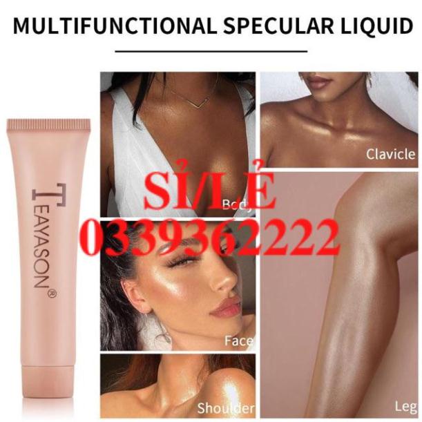 [ CHÍNH HÃNG ] Kem Bắt Sáng Make Up Body Phong Cách Âu Mỹ Teayason Liquid Highlighter Oil Free  HAIANHSHOP