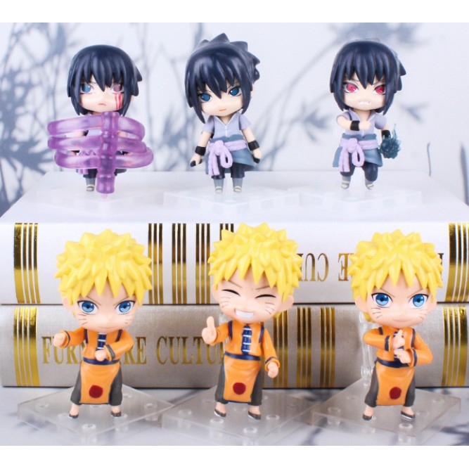 Mô Hình Nendoroid Naruto Sasuke Itachi Sakura Figure Anime Manga 3 Mẫu Biểu Cảm MH52