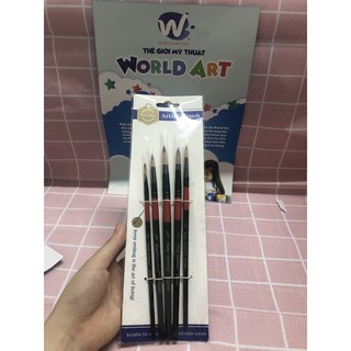 Cọ vẽ màu nước và màu bột