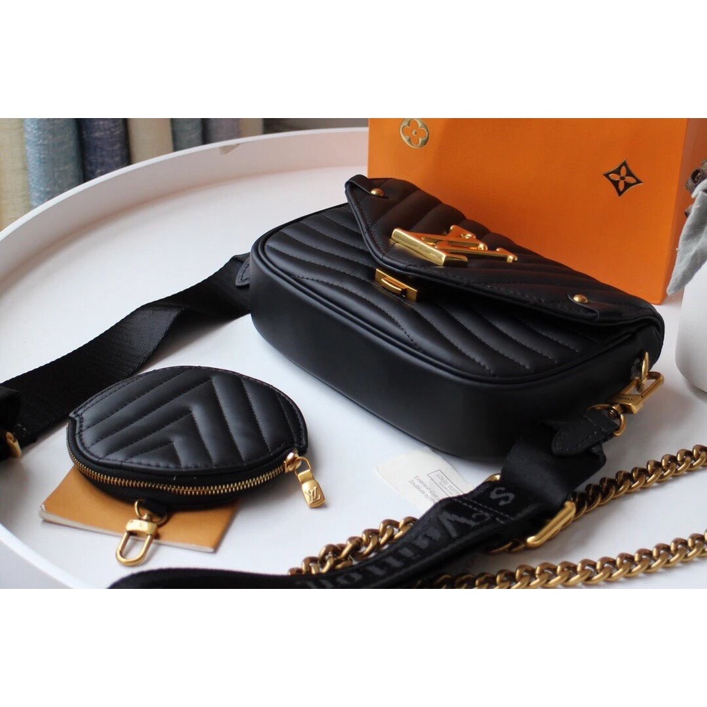 SET TÚI ĐEO CHÉO DÂY BẢN TO L.V New Wave Multi Pochette SANG CHẢNH FULLBOX HÃNG - TÚI XÁCH NỮ CÁ TÍNH TRẺ TRUNG