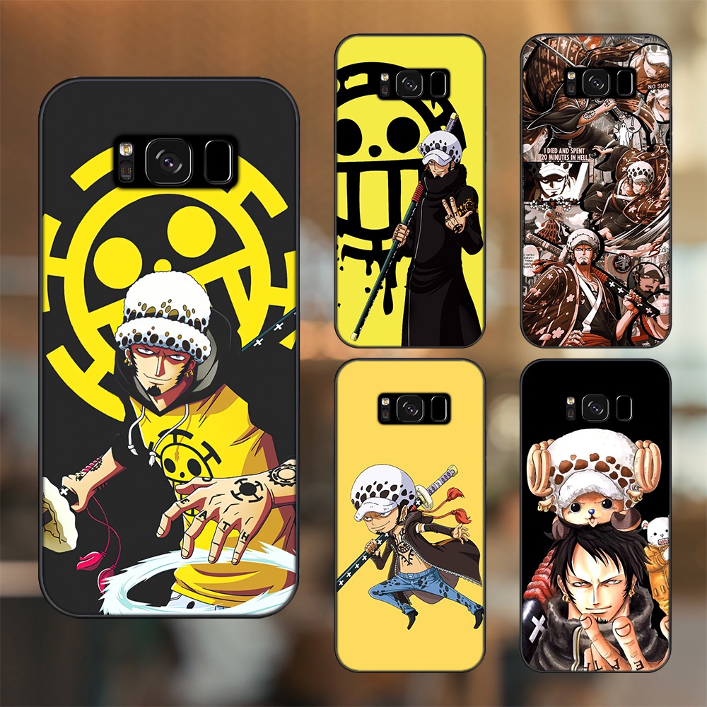 Ốp lưng Samsung S8, S8 Plus viền đen in hình Law One Piece