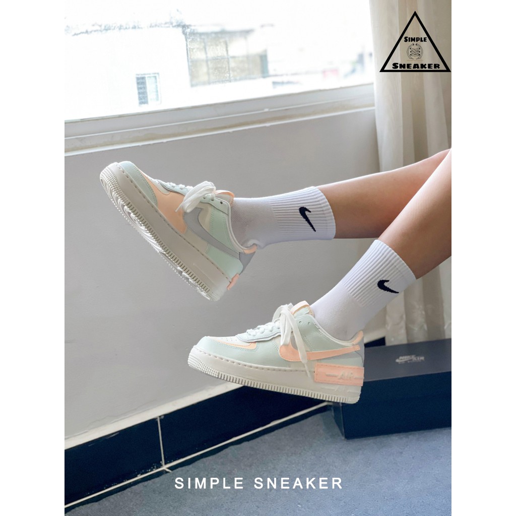 Giày Sneaker Nữ Chính Hãng FREESHIP Nike AF1 - Giày Nike Air Force 1 Shadow Sail Crimson Tint Chuẩn Auth