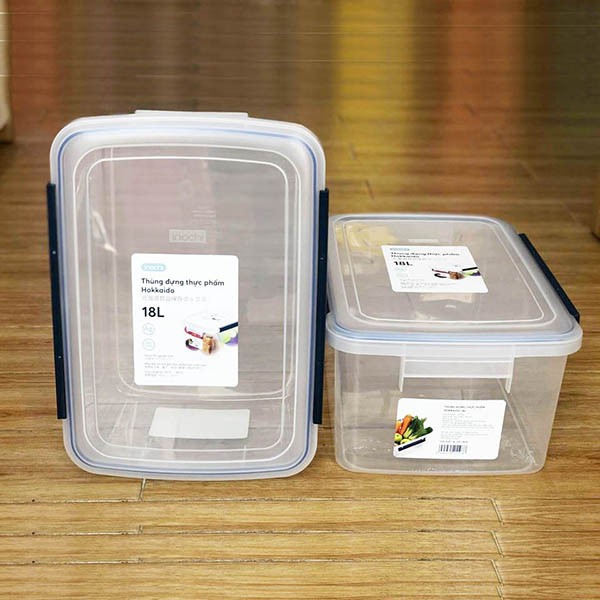 Thùng Đựng Thực Phẩm, Đồ Khô HOKKAIDO INOCHI 10L, 18L, 30L
