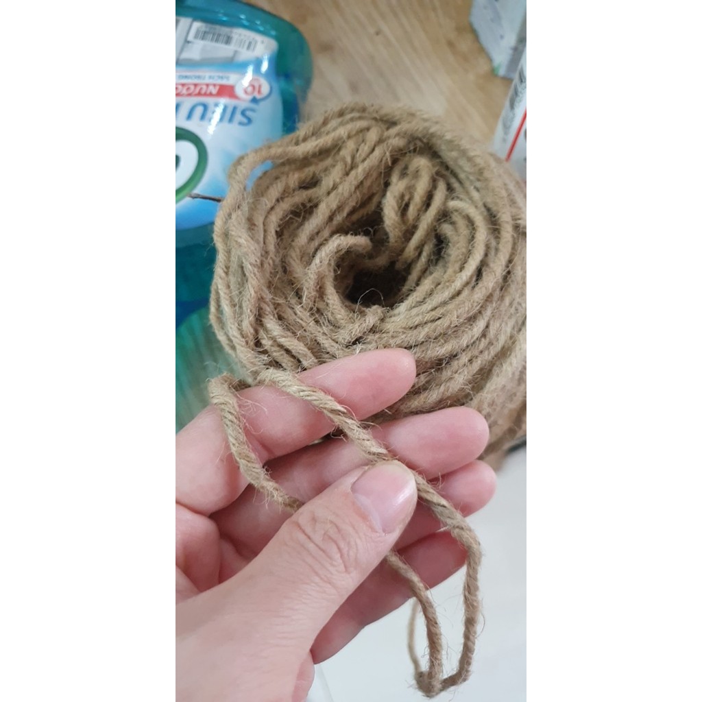 Dây thừng loại 4 ly dùng làm đồ chơi cào móng cho mèo (Cuộn 1 kg)