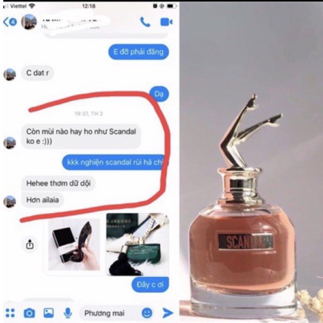 [Tặng Quà Khủng]_Nước hoa nữ Scandal_Hương Thơm Trẻ Trung_Ngọt Ngào_Dễ Thương_Năng Động_Sexy. | Thế Giới Skin Care