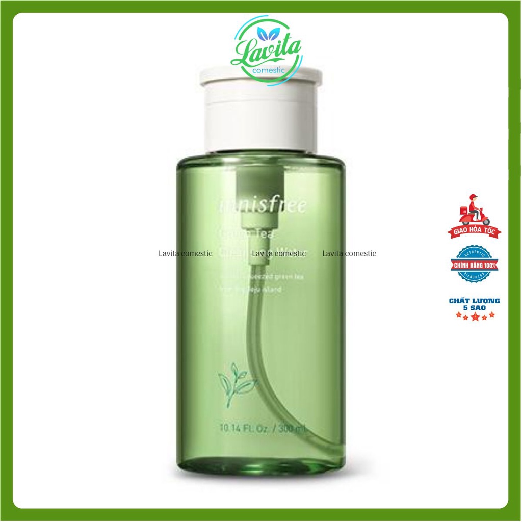 Nước tẩy trang Innisfree Green Tea Cleansing Water [Mẫu Mới]