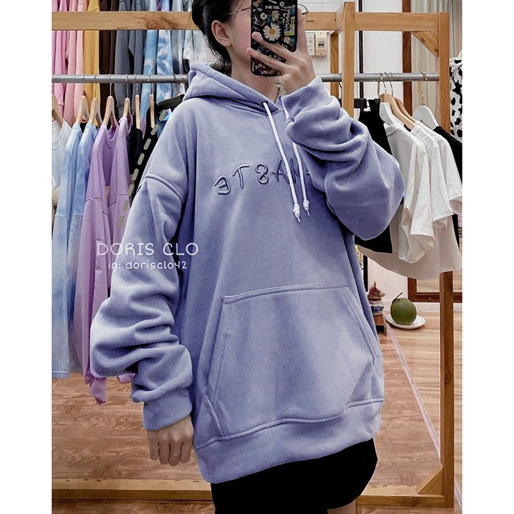 ÁO HOODIE - ÁO KHOÁC NỈ NGOẠI Form Dơi Tay Phồng (HD2330 - Chữ nổi Namaste)