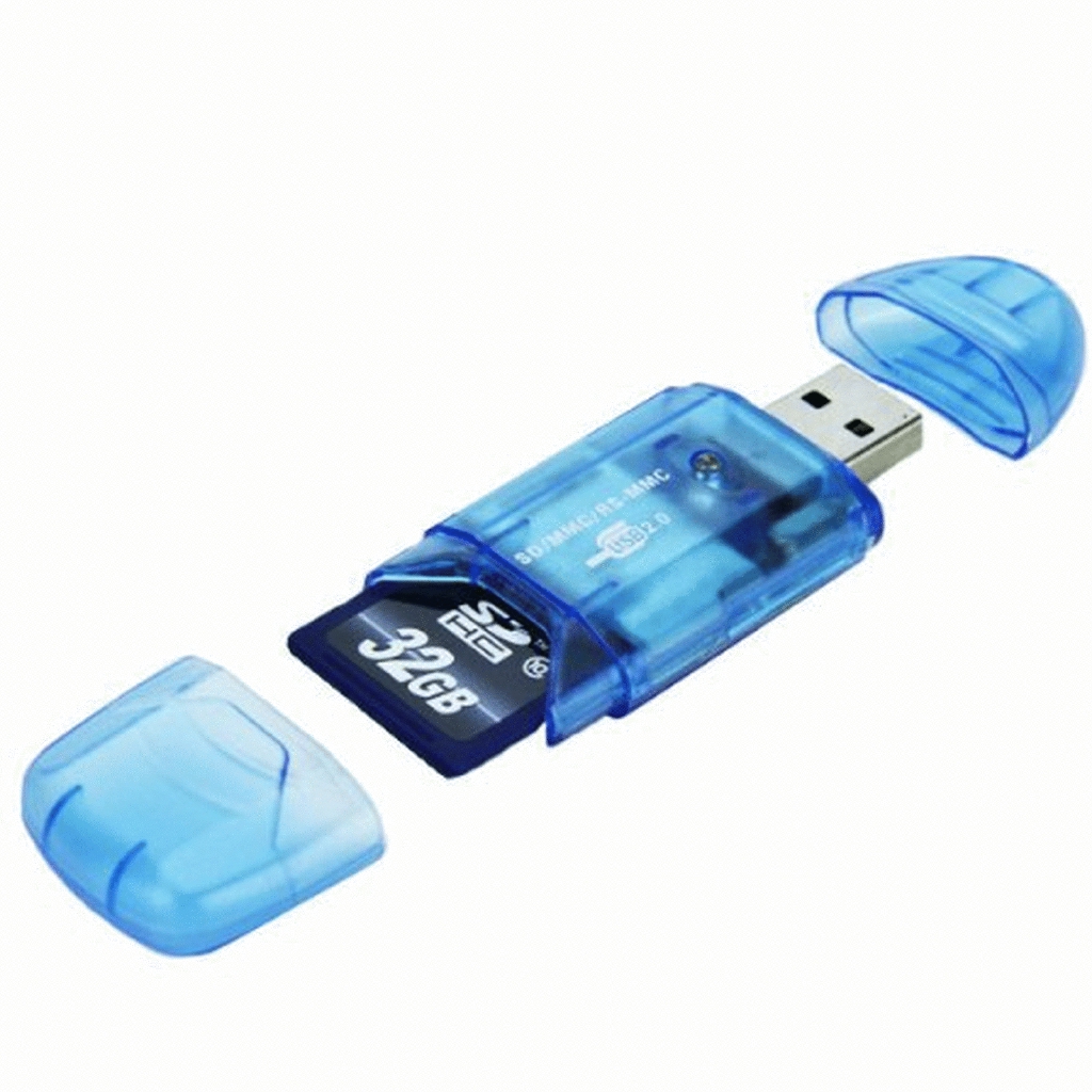 Đầu Đọc Thẻ Nhớ Usb 2.0 Sang Sd Mmc Sdhc Tf Max Fit - 64gb