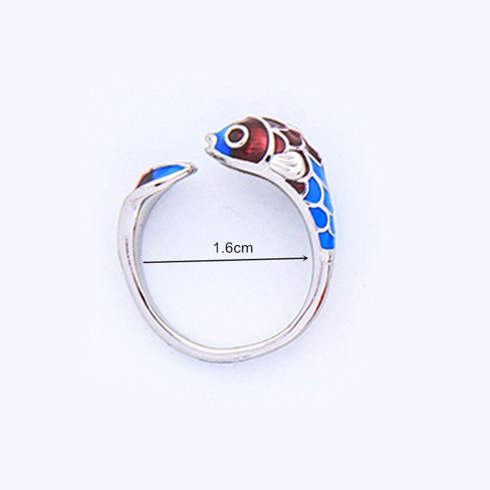 Nhẫn Đeo Tay May Mắn Tráng Men Cho Nữ|Nhẫn Đeo Tay Nhiều Màu Sắc Phong Cách Vintage