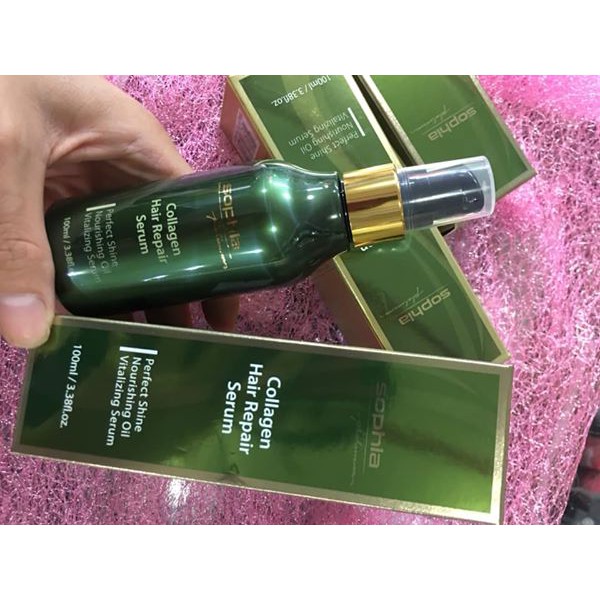 TINH DẦU PHỤC HỒI TÓC SOPHIA  COLLAGEN HAIR REPAIR SERUM