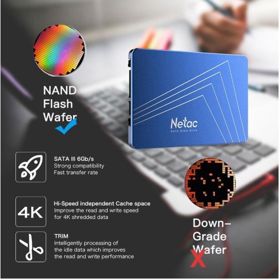 SSD NETAC 120GB N500S Ổ Cứng Chính Hãng Đọc Ghi Tốc Độ Cao, Ổ Cứng SSD Bảo Hành 36 Tháng