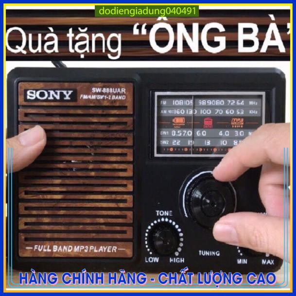 Đài radio sony sw-888UAR quà tặng dành cho ông bà,âm thanh chất lượng cực tốt giá cả chất lượng