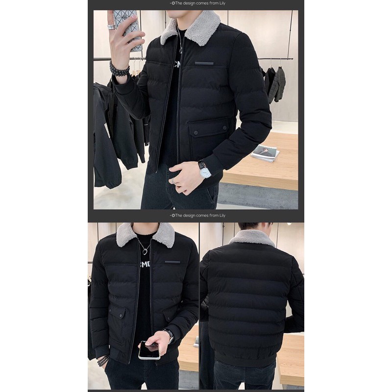 Áo Khoác Phao Nam Phong Cách Hàn Quốc Thời Trang Thu Đông Quảng Châu Cao Cấp