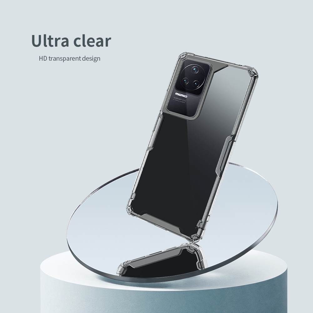 Ốp điện thoại Nillkin bằng tpu mềm trong suốt siêu mỏng chống sốc cho Xiaomi Poco F4