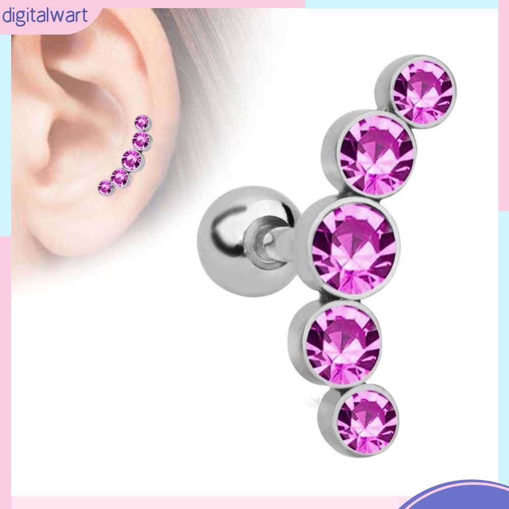 1 khuyên tai đính đá thời trang nữ tính