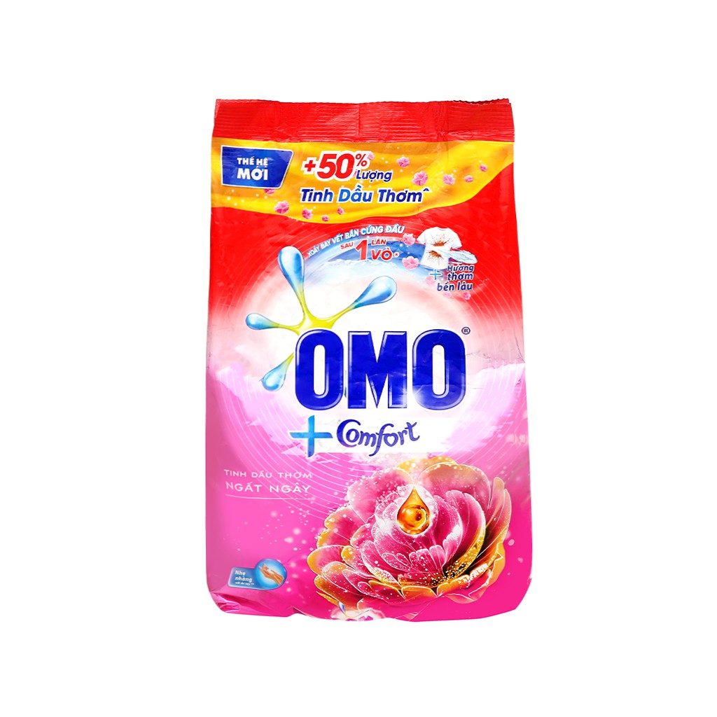 Bột giặt OMO Comfort tinh dầu thơm ngất ngây 4.1kg