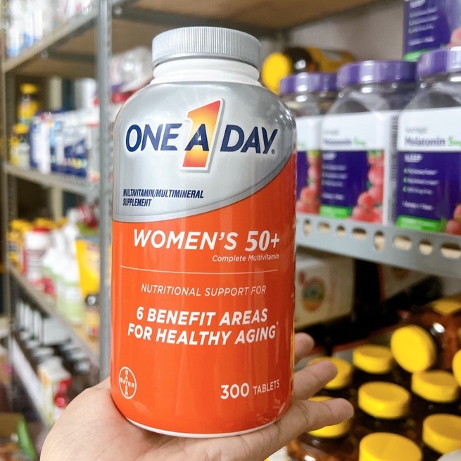 Viên Uống Vitamin One A Day Women’s 50+ của Mỹ. Lọ 300 viên