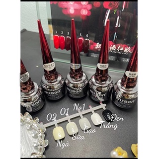 Sơn gel mixbon đen trắng, sữa, ngà