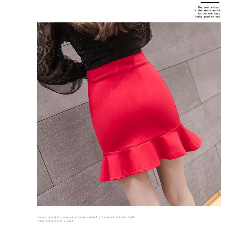 Chân váy công sở váy đuôi cá bigsize CRDCV37 màu đen dài 48cm  pyenstore