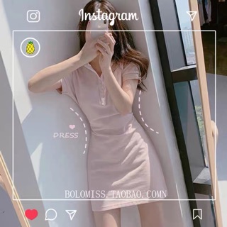 Váy Polo có dây buộc eo ulzzang