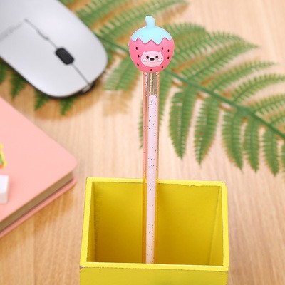 Bút quả dâu kim tuyến D167 bút hoạt hình bút dễ thương bút kute viết gel