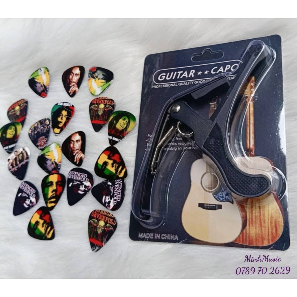 ( Tặng Phím ) Capo đàn guitar cao cấp MMS hình thật
