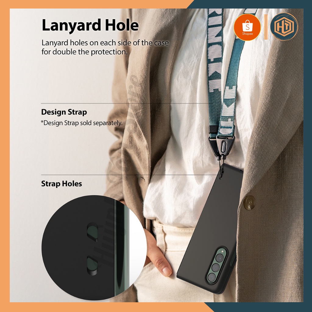 Ốp lưng điện thoại Samsung Galaxy Z Fold 3 chống sốc Ringke Fusion chính hãng Korea