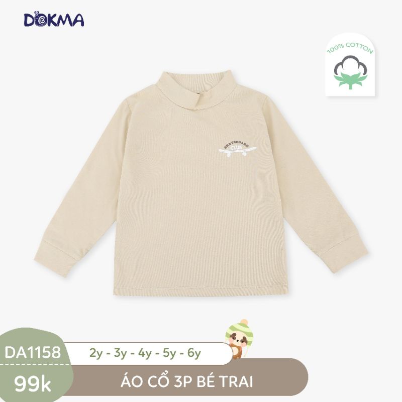 DA1829 - DA1158 Áo giữ nhiệt cổ 3P bé trai dài tay cotton Dokma
