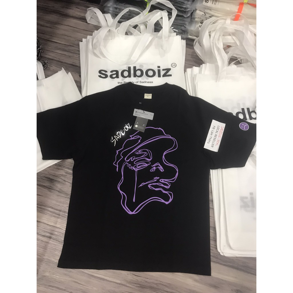 ÁO THUN SADBOIZ SAD STORY TEE, Sadboiz Real Chính Hãng, Lấy từ Store Mua 2 sp tặng kèm túi tote