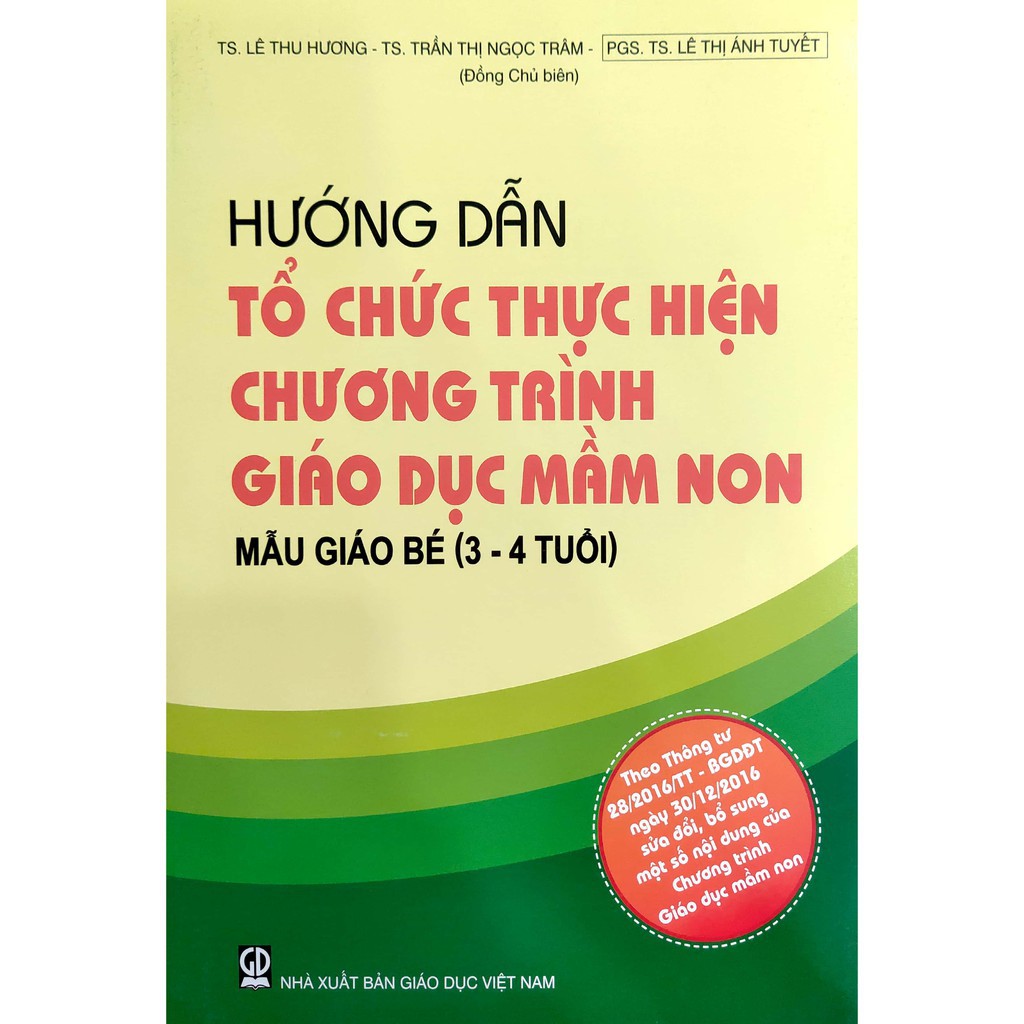 Sách - Hướng dẫn tổ chức thực hiện chương trình giáo dục mầm non (Combo 4 cuốn)