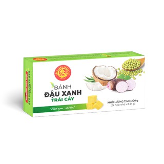 Bánh đậu xanh trái cây Rồng Vàng Hoàng Gia hộp 200g