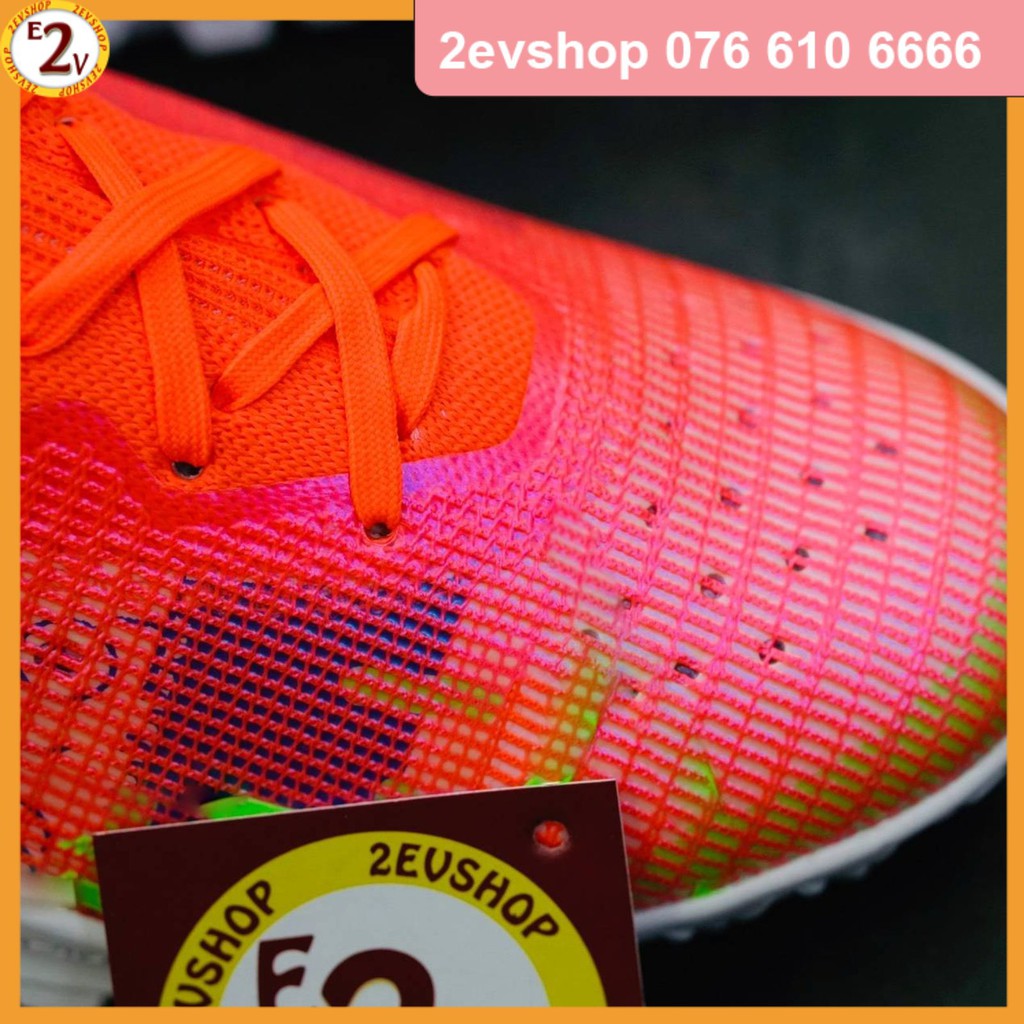 Giày đá bóng thể thao nam đẹp 𝐌𝐞𝐫𝐜𝐮𝐫𝐢𝐚𝐥 𝐕𝐚𝐩𝐨𝐫 𝟏𝟒 𝐄𝐥𝐢𝐭𝐞 Cam, giày đá banh cỏ nhân tạo chất lượng - 2EV