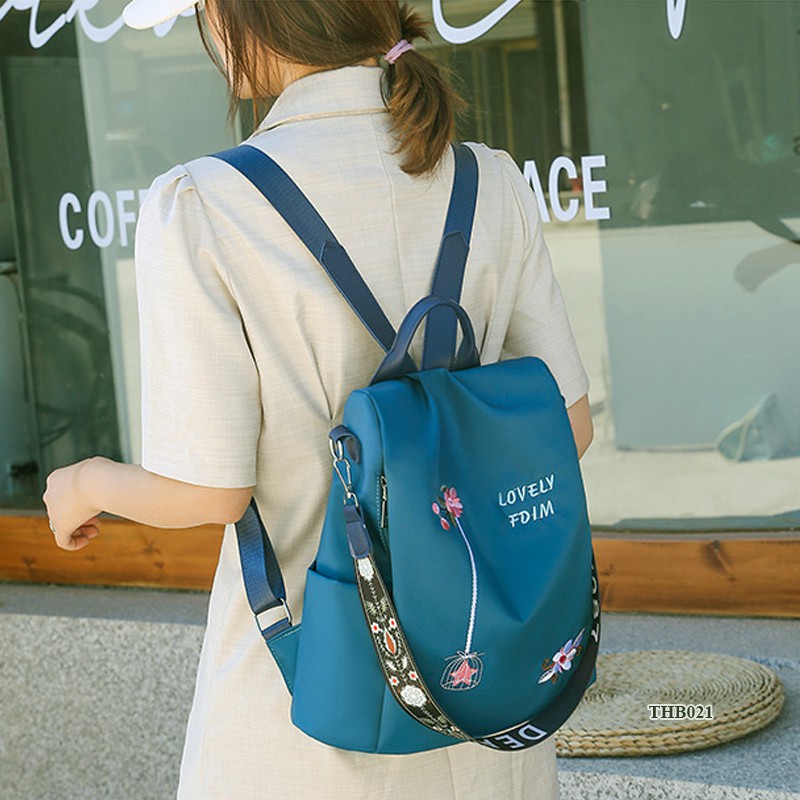 Balo nữ siêu nhẹ, chống trộm, chống thấm - Balo mini đi làm, đi chơi, du lịch THB021