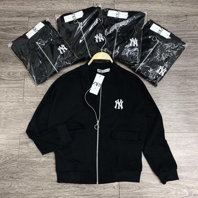Áo khoác Bomber thêu NY, áo khoác umi khoá tròn | BigBuy360 - bigbuy360.vn