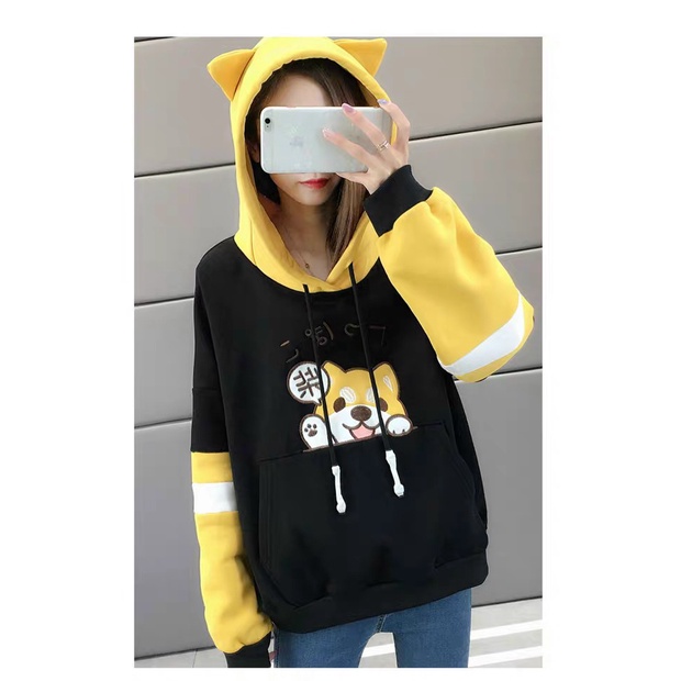 Áo khoác nỉ in hình cún con siêu cute | BigBuy360 - bigbuy360.vn