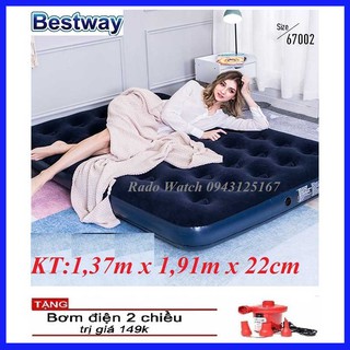 Nệm hơi Đệm hơi Bestway 67002 kèm bơm điện bảo hành dài hạn