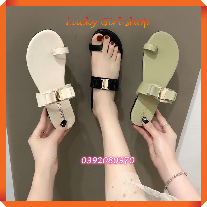 [BIG SIZE ĐẾN 42] Sandal Nữ/ Giày Xăng-đan Nữ Hội An Da PU Thời Trang Hàn Quốc Size 38-42 - Lucky Girl shop