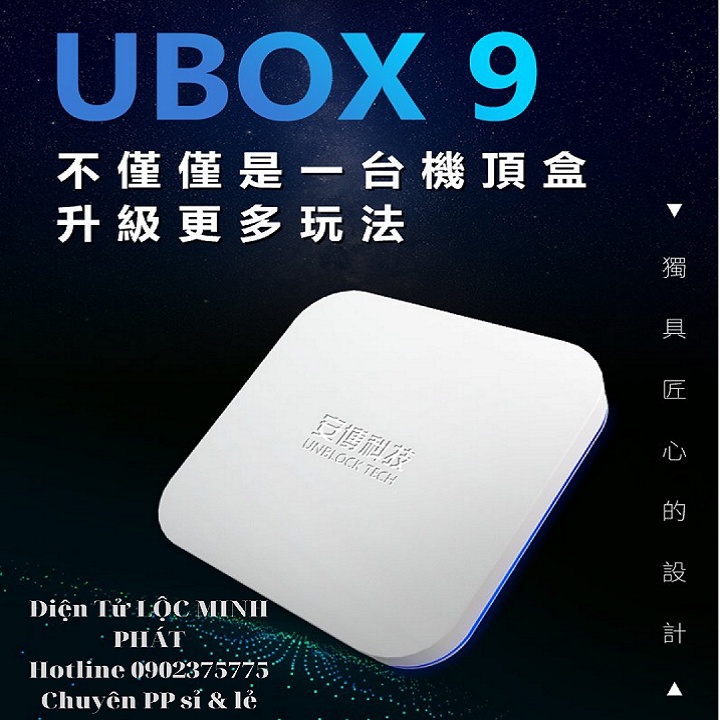 UBOX 9 Mới Nhất 2021 Ram 4G+64G Xem Phim, Kênh Truyền Hình Quốc Tế Nhật Bản, Hàn Quốc, Trung Quốc, Đài Loan Miễn Phí